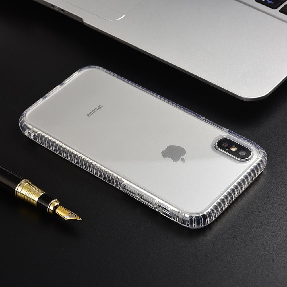 Apple iPhone X Case, Scratch Resistant, Transparent Clear, Clambo Crystal Series Hybrid Bumper Air-Cushioned Case for Apple iPhone X