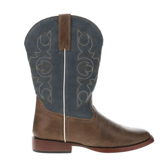 Roper Boys Ainsley Embroidered Square Toe Cowboy Mid Calf Boots