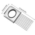 thumbnail image 5 of Stainless Onion Onion Fork Vegetables Fruit Slicer Tomato Cutter Cutting Safe Aid Holder Kitchen Accessories Tools  Style two, 5 of 9