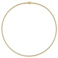 thumbnail image 2 of Diamond2Deal Collier Omega Rond en Or Jaune 14K 1.4 mm pour Femmes 16 Pouces, 2 of 6