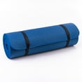 thumbnail image 5 of Lifeline Exercise Pro Double-sided Mat with Extra Thick 5/8" Dual Texture Foam, Integrated Carry Straps and Ribbed Non-slip Surface - Blue, 5 of 5