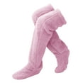 thumbnail image 1 of Calentadores de Piernas Perfecl de Felpa Calcetines hasta el Muslo Rosa, 1 of 8