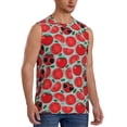 thumbnail image 2 of Kdxio Cute Tomato for Men's Muscle T-shirt,Sleeveless for Workout Running Athletic Gym Lounge Casual, 2 of 7