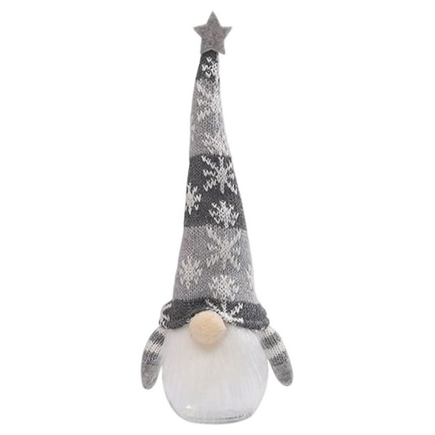 Moyic Navidad Candy Jar Prop Paquete de tamaño pequeño Caja Titulares Interesante Universal DIY Cajas de regalo de Navidad Suministros de Kits de decoración para fiestas Gris