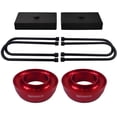 thumbnail image 2 of American Automotive fits 1997-2003 F150 Full Lift Kit 2WD 3" Red Billet Front Spring Spacers + 1" Rear Blocks "Road Fury" Series, 2 of 8