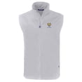 thumbnail image 2 of Men's Cutter & Buck  Gray Fort Valley State Wildcats Big & Tall Charter Eco Full-Zip Vest, 2 of 3