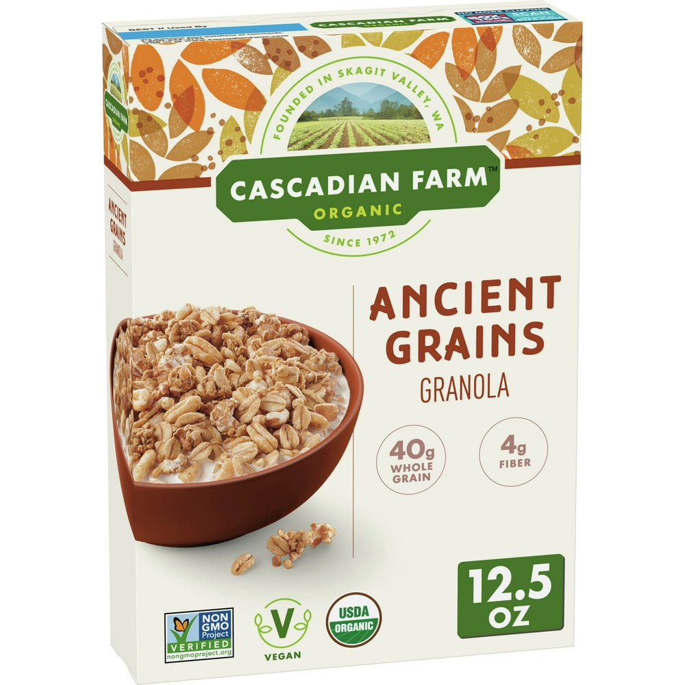 Cascadian Farm Organic Ancient Grains Granola, Whole Grain Oats, 12.5