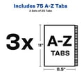 thumbnail image 6 of Avery A-Z Dividers, Black Leather Tabs (3 Sets of 21350), 6 of 8