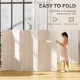 thumbnail image 4 of HOMCOM 6 Panel Folding Room Divider Privacy Screen Indoor Home Decoration, 4 of 10