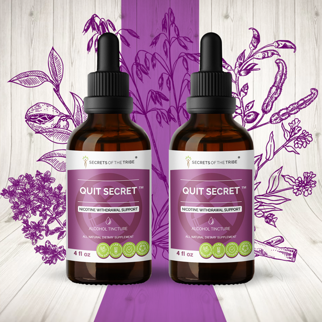 Quit Secret Alcohol Extract, Tincture, Licorice,Lungwort,Nutmeg