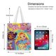 thumbnail image 5 of Sunny Day Bolso de tela con estampado de lienzo para mujer, bolsa de compras reutilizable y estética, con cremallera interior, regalo para mujer,40*40cm., 5 of 6