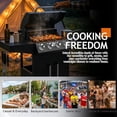thumbnail image 6 of Ktaxon 4 Burner Propane Grill Gas Stove 58000 BTU with Side Stove,Wheels, 6 of 7
