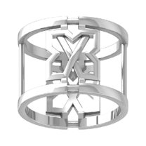 ARAIYA FINE JEWELRY Sterling Silver Diamond Wedding Band Ring Size 5.5