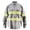 Light Gray, variant on Premium High Visibility Hi Vis Reflective Safety Work Shirts - Full Sleeve (Large, Khaki)