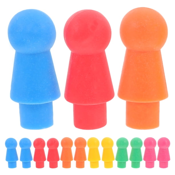 BRIGHTFUFU 60 piezas de juego de mesa Multicolor, piezas de ajedrez de peón de plástico, piezas de ajedrez de vuelo de plástico