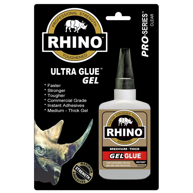 Gel de pegamento Glue Rhino, resistente, 30 g, transparente