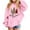 Pink, variant on Cozy Girls Christmas Hoodie Festive Holiday Sweater with Unique Xmas Tree Prints Merry Xmas Pullover for Girls