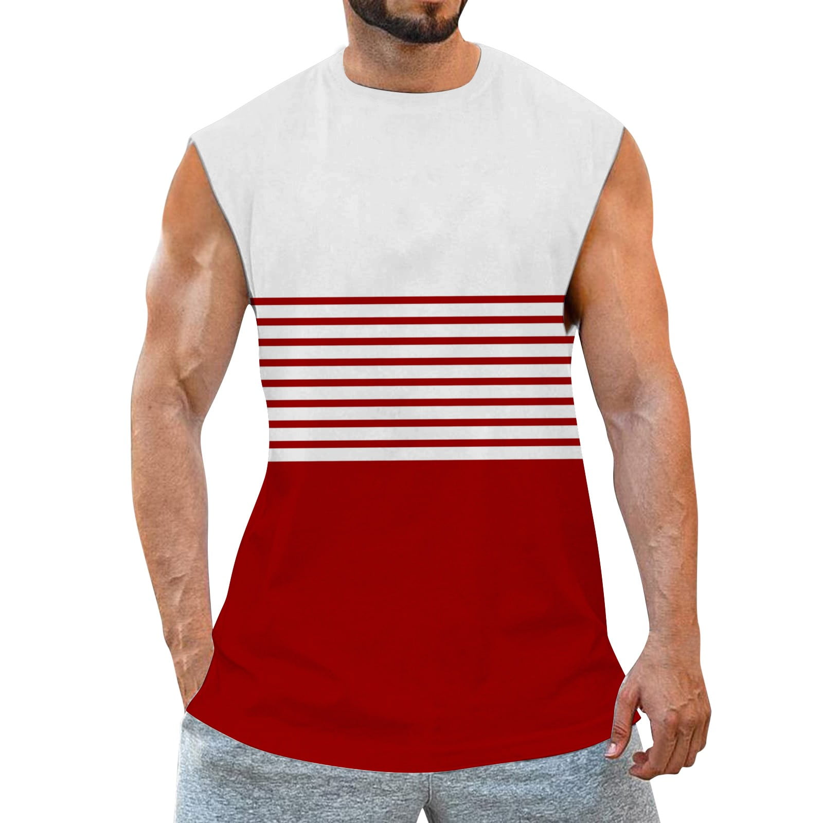 Tank Tops For Men,Mens Tank Tops Beach Sleeveless Muscle Shirts For