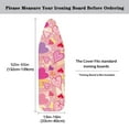 thumbnail image 5 of HELLHERO Ironing Board Cover Colourful Hearts Standard Size 15"x54" Steam Iron Board Elastic Edge and 3 Fasteners Easy Install, 5 of 5