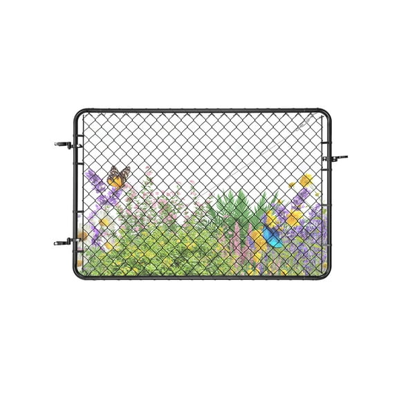 VEVOR Chain Link Fence Gate Fit 2.2-6 x 6 ft Adjustable Garden Gate Posts Not Included