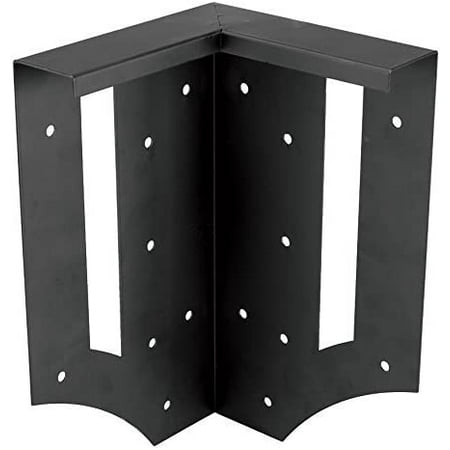 

DIY Raised Garden Bed Corner Brackets - Powder Coated Galvanized Solid Steel - Black - 6 L X 6 W X 10½ H - Set Of 4