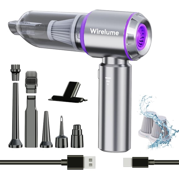 Handheld Car Vacuum Cleaner Cordless Powerful 22000Pa Strong Cyclonic Suction Blowing Brushless Motor Mini Portable Rechargeable Lightweigh