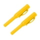 thumbnail image 5 of Cubierta De Marcador, Ranura A Prueba De Deslizamiento Agujero Profundo Punta Larga 2 Piezas Cubierta De Lápiz De Carpintero Clip De Bolsillo ABS Para Trabajar ANGGREK Amarillo, 5 of 8