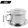 thumbnail image 2 of Stainless Steel Vietnamese Coffee Drip Filter Maker Traditional for PHIN Brew Pot for Authentic Vietnam Style Coffee Brewing at Home Office(100ml), 2 of 8
