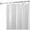 White, variant on iDesign Waterproof PEVA Bathroom Shower Curtain Liner - 72" x 72", Clear
