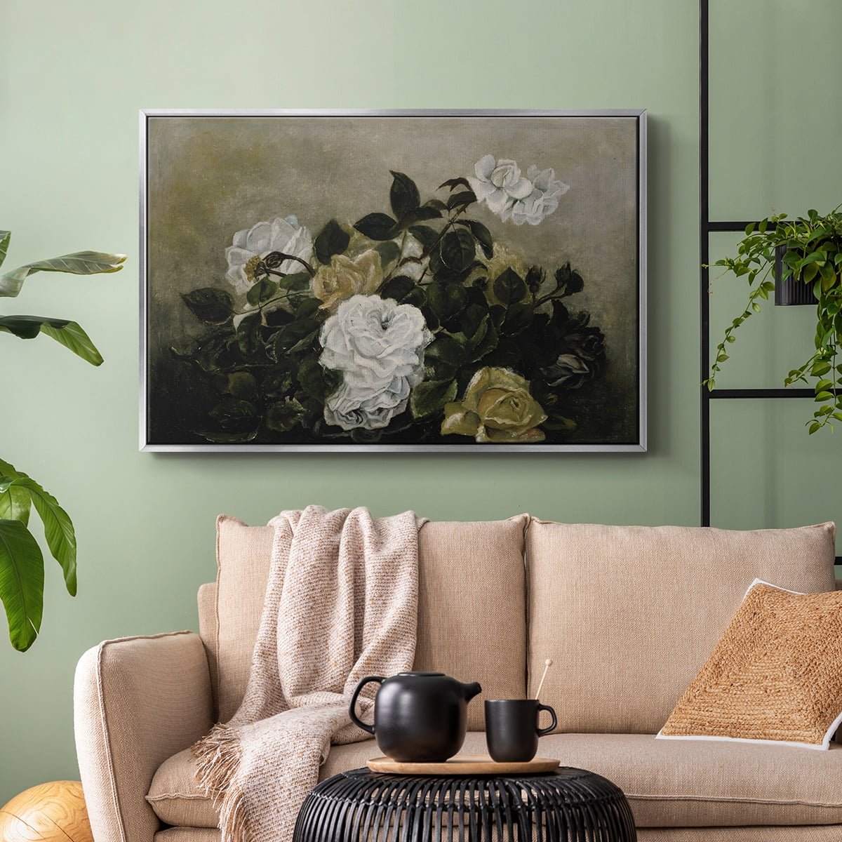 Vintage Landscape-CCLVII By Wexford Home Framed in Silver Wood Gallery Wrapped Canvas 17 in. x 25 in.