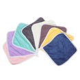 thumbnail image 1 of OUNONA 8Pcs Flannel Washcloths with Hanging Loop Soft Absorbent Face Towels for Home Use, 1 of 6