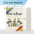 thumbnail image 6 of Love is Love Gnome Garden Flag Gay Lesbian LGBT Pansexual Garden Flags 12.5x18 Double Sided Vertical Burlap Outdoor Yard Flag Pride Month Decor, 6 of 6