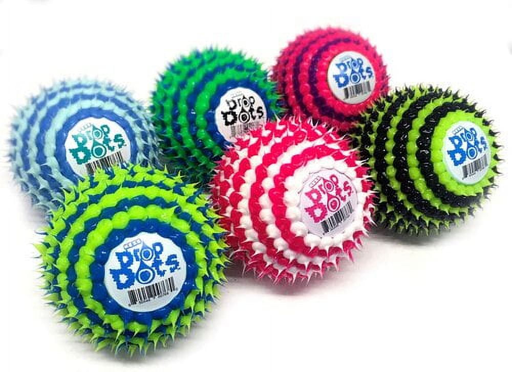Kess Bouncy Drop Dots Toy Bouncy Ball 85mm – One Ball, Assorted Colors