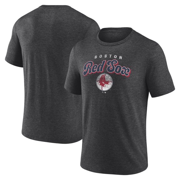 Men's Charcoal Boston Red Sox Wonderment Tri-Blend T-Shirt