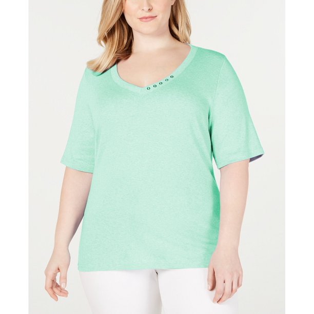 karen scott plus size drawstring pants