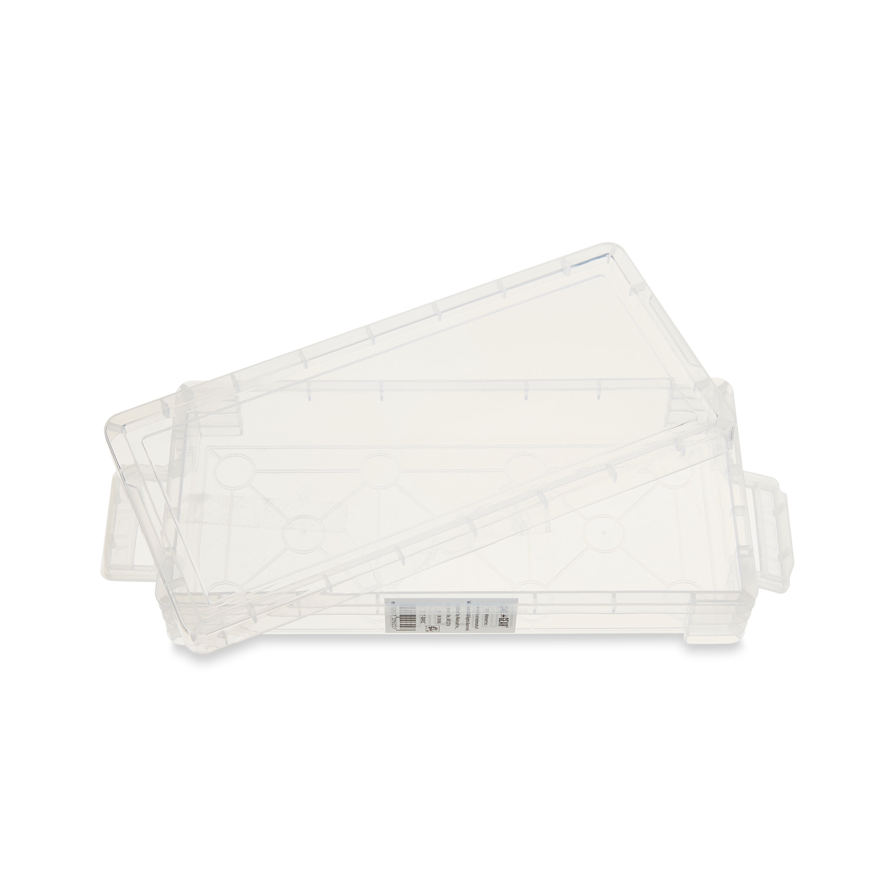 (8 pack) Pen+Gear Slim Plastic Storage Box, Clear Desktop Organizer New, 1 Couner per Pack