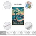 thumbnail image 2 of Retro Rio De Janeiro Poster Vintage Brazil Tourism Art with Iconic Landmarks Canvas Poster, 2 of 8