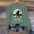 thumbnail image 4 of JOANKDMI Women Fall Graphic Sweatshirt Witch Print Crewneck Long Sleeve Drop Shoulder Oversized Pullover Casual Vintage Halloween Trendy Clothes, 4 of 4