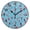 Black, variant on 9.84in Cartoon Snack Pattern Design PVC Canvas Wall and Table Clock with Canvas Texture, Black or Gold Hands