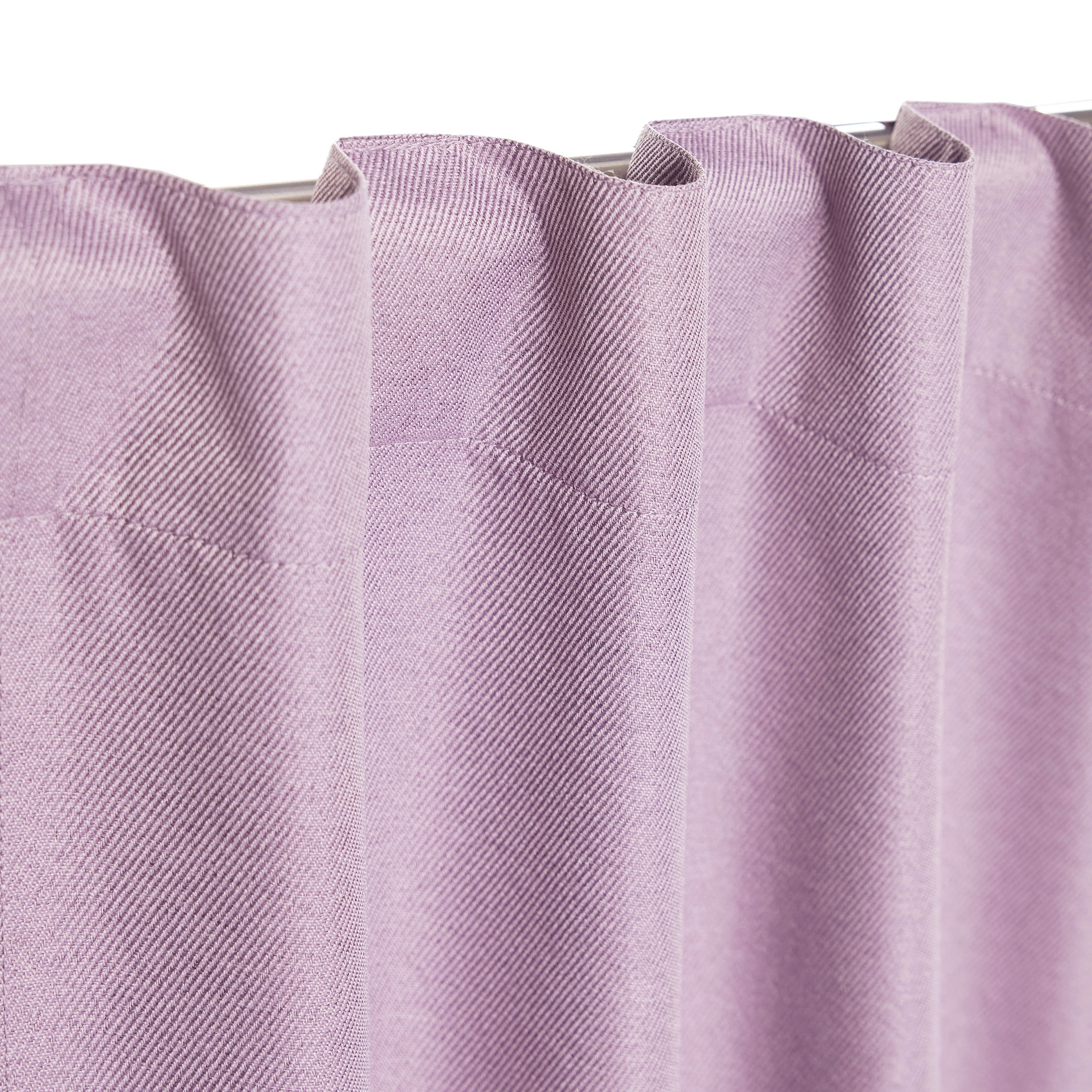 Mainstays Hazy Purple Solid Blackout Rod Pocket with Back Tabs Curtain Panel Pair, Set of 2, 30" W x 95" L