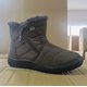 thumbnail image 5 of Botas de nieve cálidas de invierno de talla grande para mujer, botas de algodón ligeras con cremallera lateral, zapatos de madre para mujer, 5 of 5