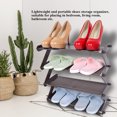 thumbnail image 4 of Chaussures Stand Chaussures Rack en Acier Inoxydable École Pratique pour Dortoir Maison Hôtel, 4 of 8