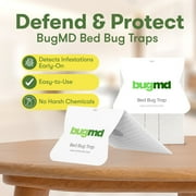 BugMD Bed Bug Trap (1 Pack, 12 Traps) - Interceptors, Bed Bug Prevention, Sticky Glue Traps, Insect Trap Indoor