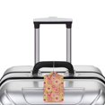 thumbnail image 5 of Pofeuu Yellow Flowers Print Luggage Tags, Privacy Cover ID Label with Stainless Steel Loop and Address Card for Travel Bag Suitcase-2 PCS, 5 of 5