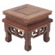 thumbnail image 1 of Présentoir en bois carré, stable, style rétro, durable, largement utilisé, pour plantes, théières, bijoux, 1 of 4