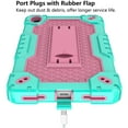 thumbnail image 5 of FIEWESEY Case for Onn 8 inch Gen 4 Tablet Case (2024 Model) 100135923 Slim Heavy Duty Built in Stand Hard Back Shell Protective Case with Shoulder Strap for Onn 8 inch Gen 4 Tablet (Green/Pink), 5 of 7