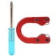 thumbnail image 5 of Juego de equipo de tiro con arco con destornillador para mejorar la precisión del tiro con arco compuesto con anilla en D de metal rojo, 5 of 8