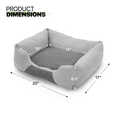 thumbnail image 3 of Magshion Small Medium Cuddler Dog Bed, Anti-Slip PVC Dotted Bottom and Machine Washable, Light Gray,20", 3 of 11