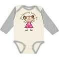 thumbnail image 3 of Inktastic My Grammy Loves Me Girls Long Sleeve Baby Bodysuit, 3 of 5