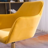 Velvet Fabric Vanity Chair for Makeup Room, SYNGAR Modern Accent Chair for Living Room, Height ...